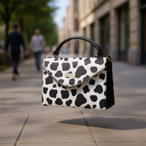 Sac bandoulière en cuir de vachette pour femme Fana, imprimé animal, sac de poitrine tendance, toutes saisons - Product Image 2