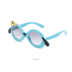 New Children's Fashion <b>Sunglasses</b> <b>Cute</b> Puppy Cartoon Design UV400 Protection Comfortable Lightweight Full Rim - Product Image 5