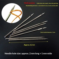 Aiguille de remplacement en acier inoxydable pour aiguille à coudre à œillets à mille trous, pour la réparation de chaussures et la couture manuelle