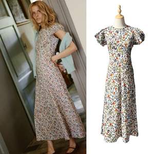 Vestido Midi para Mujer, Transpirable, Romántico, Elegante, con Mangas Abullonadas, Cuello Redondo, Silueta Francesa en A, Control de Abdomen, Corte Regular, No Tejido - Product Image 2