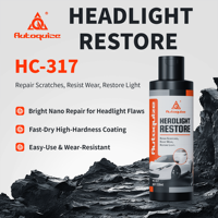 Kit de Reparación de Faros Delanteros Autoquize Premium de Secado Rápido con Spray Nano, Repara Arañazos y Oxidación, Restaura la Luz, Revestimiento de Alto Brillo