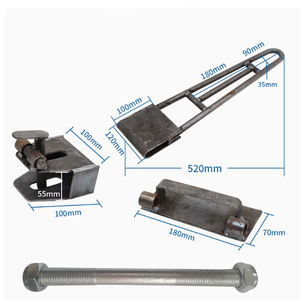 केस कार्टर हैवी ड्यूटी स्टील ट्रॉली स्टेशन के सामने और रियर हुक टर्नओवर रैक लोडिंग ट्रैक्टर ट्रेलर को हुक हैच - Product Image 2