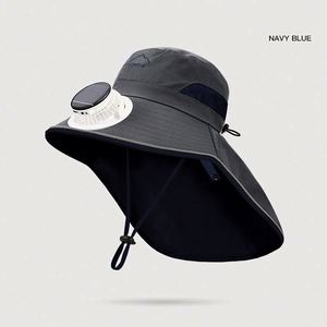 Chapeaux d'été solaires en gros pour enfants avec ventilateur intégré – Protection solaire, chapeau bob, chapeau de pêcheur pour enfants avec ventilateur rafraîchissant - Product Image 6