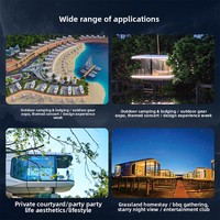 Hotel de Alojamiento Vacacional en el Área Escénica de Fangcang, Casa Prefabricada Tipo Cápsula Espacial con Ventanas de Vidrio Desmontables de Piso a Techo
