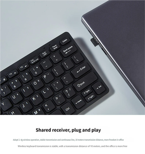 Ergonomic Plastic Membrane Portable English <b>Mini</b> Standard 78 Keys Wireless <b>Keyboard</b> for Desktop - Product Image 6