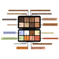 Faites votre propre marque maquillage correcteur palette fond de teint pas de marque en gros 16 couleurs correcteur palette contour maquillage palette