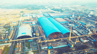 Cubierta de cobertizo de material de estructura de acero de estilo industrial del fabricante de China para minería Solución de Casa de almacenamiento de mineral Edificios de acero