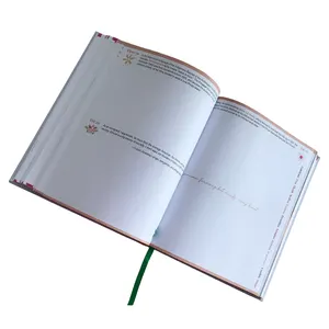 Cuaderno de tela de lino con diseño personalizado, planificador de agradecimiento, tapa dura A5, diario con puntos, venta al por mayor, 2023