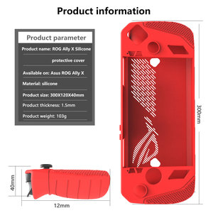 Hoàn toàn được bảo vệ thân thiện với môi trường có thể giặt ASUS ROG allyx chơi game giao diện điều khiển trường hợp Silicone giao diện điều khiển trường hợp cho các phụ kiện trò chơi - Product Image 3