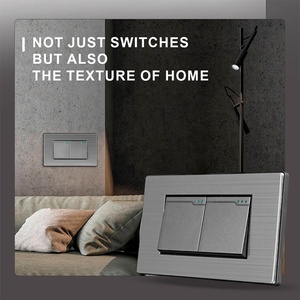 南美标准电气墙壁插座和开关<span class=keywords><strong>2</strong></span>组1路<span class=keywords><strong>2</strong></span>路按钮墙壁开关 - Product Image 4