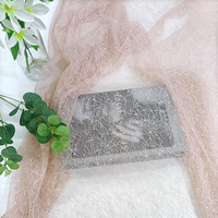 Tissu en dentelle de maille transparente à sequins blancs français de haute qualité, orné de fleurs, pour robe de mariée, Aso Ebi, soirée, lingerie féminine