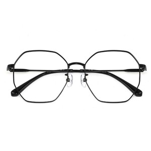 Guoda Optics – montures de lunettes rétro octogonales en métal, monture complète, anti-uv, pour affiner le visage, pour adultes, unisexe, 34212 - Product Image 1