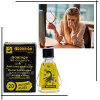 Huile rafraîchissante au venin de scorpion 3 ml pour maux de tête, vertiges, plâtre Fengyoujing, huile essentielle contre les démangeaisons, baume du tigre