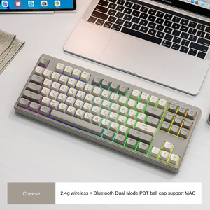 Ruso inalámbrico Bluetooth modo dual sensación mecánica teclado ruso juego mudo teclas rusas teclado de oficina - Product Image 2