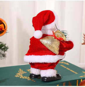 HU-275 Santa Claus Eléctrico Navideño con Música, Muñeco Navideño, Adornos, Regalos <span class=keywords><strong>2022</strong></span> - Product Image 4