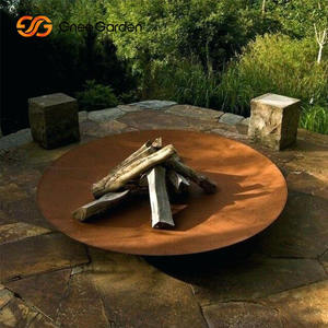 Brasero de Acero Corten para Exteriores, Brasero en Forma de Bola, Certificado CE, Recubrimiento en Polvo, para Todas las Estaciones, para Leña, Diseño Rústico - Product Image 4