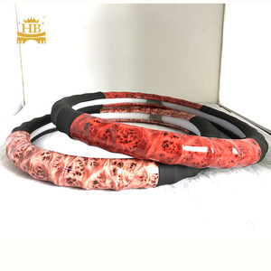 Cubierta de <span class=keywords><strong>volante</strong></span> de madera de color <span class=keywords><strong>brillante</strong></span> Cubiertas clásicas <span class=keywords><strong>Volante</strong></span> Cuero de Pu de alta calidad - Product Image 2