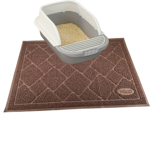 Alfombrilla de <span class=keywords><strong>arena</strong></span> para <span class=keywords><strong>gatos</strong></span>, impermeable, respetuosa con el medio ambiente, antisuciedad, antideslizante, lavable, de PVC - Product Image 2