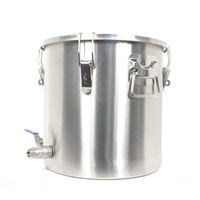 Réservoir de Fermentation à fond plat de 30l, système de refroidissement, réservoir de Fermentation de la bière