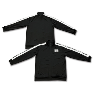 Ensemble de survêtements unisexe à fermeture éclair noire et logo personnalisé Taille XXL Vêtements de sport décontractés pour la course à pied respirants légers Impression par sublimation - Product Image 2