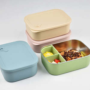 مانعة للتسرب ، صندوق تقسيم للأطفال ، طقم غداء مدرسي معزول للأطفال ، بينو ستانلس ستيل - Product Image 3