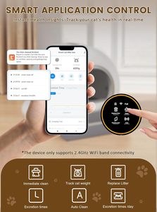 Robot de actualización 2025, caja de arena de autolimpieza automática, <span class=keywords><strong>Extra</strong></span> grande, 65L, 9L para múltiples gatos, características de esterilización de iones negativos - Product Image 4