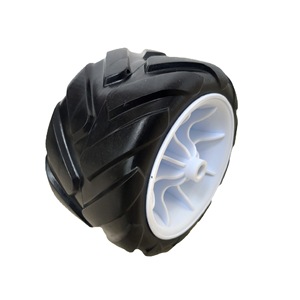 Ruedas de espuma de poliuretano sólido de 7 pulgadas para carrito de mano plegable para acampar al aire libre, ecológico, de cuatro ruedas - Product Image 5