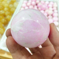 Bola de cristal de alta qualidade, esfera de opala rosa de artesanato de cristal de cura para fengshui