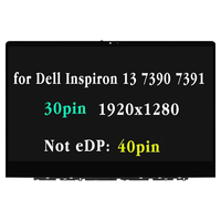 13.3' untuk Dell Inspiron 13 7390 7391 2-in-1 P113G P113G001 UHD 3840X2160 IPS LCD Layar Sentuh Tampilan Digitizer Perakitan Bezel