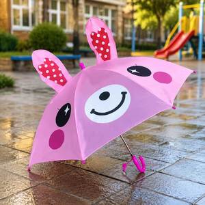 ร่มกันฝนพิมพ์ลายการ์ตูนแบบกึ่งอัตโนมัติสำหรับเด็ก 8K รุ่นสั่งทำพิเศษเพื่อการส่งเสริมการขาย - Product Image 3