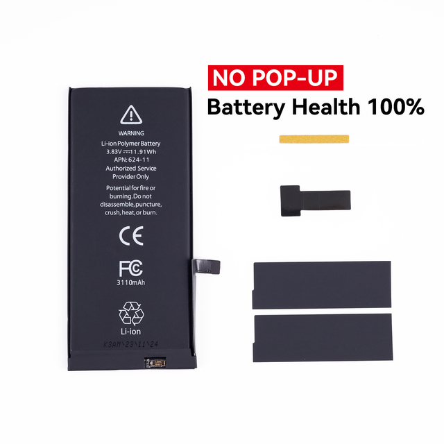 Repair Cell Phone Battery for iPhone 11 12 13 14 PRO Max No Pop-up Window Show Battery Health 100%