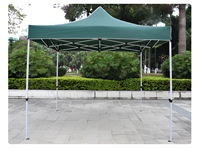 Gazebo pliable 3x3 pour extérieur, imperméable, pare-soleil, structure en fer, tente rétractable pop-up, auvent commercial en polyester pour salons professionnels