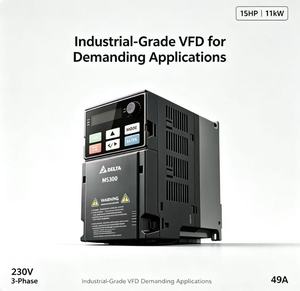 Inversor de Automatización Industrial Delta VFD49AMS23ANSAA Trifásico 230V con Control Vectorial sin Sensor IP21 - Product Image 1