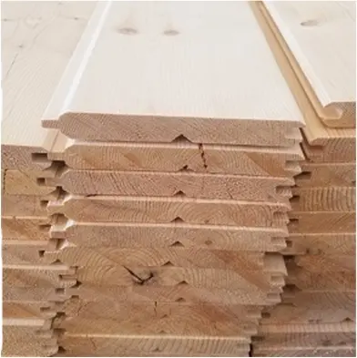 Linguetta e scanalatura legno parete tavole di pino di alta qualità per la decorazione di edifici