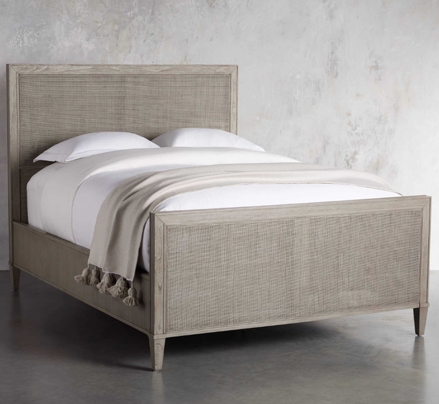 Modern Design Upholstered Headboard Bedroom Bed Master Fabric Double Furniture Bed