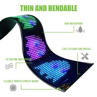 Luz Universal Personalizable con Ojos de Demonio, Lámpara de Ojos Colorida con Pantalla Suave para Camión, Coche, Motocicleta