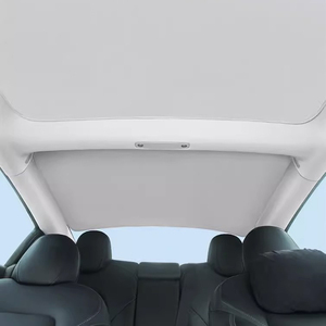 Adsorción apretada electrostática Tesla modelo 3 accesorios parasol Tesla modelo <span class=keywords><strong>y</strong></span> parasol de techo solar cortina de parasol de techo de coche - Product Image 4