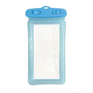 Pochette de téléphone portable étanche IPX-8 en PVC fluorescent, sensible au toucher, 19x10.8cm, pour la natation, pour téléphones jusqu'à 7.2 pouces, vente en gros usine - Product Image 4