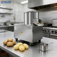 Industriële groente- en fruitwasmachine, schilmachine voor zoete aardappel en gember, was- en schilmotor voor fruitverwerkingsbedrijven