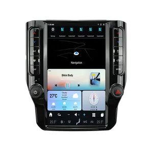 Dodge RAM 2020-2024 için 4 + 64GB Android araba radyo otomatik Stereo dikey ekran GPS Navi multimedya oynatıcı Carplay ünitesi