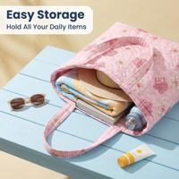 Sac fourre-tout décontracté matelassé écologique pour le dropshipping (MOQ1) – Motif léopard et fleur d'hibiscus, avec fermeture éclair, portable, pour l'hiver et le printemps