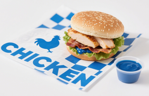 กระดาษห่อแซนด์วิชเบอร์เกอร์เกรดอาหารแบบม้วนเคลือบ PE กันน้ำมัน พร้อมโลโก้ของคุณ - Product Image 3