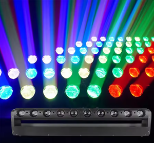 10 chiếc đèn Beam Wash <span class=keywords><strong>Moving</strong></span> <span class=keywords><strong>Head</strong></span> <span class=keywords><strong>LED</strong></span> RGBW 40W, chế độ điều khiển DMX512, đạt chuẩn IP33, chỉ số CRI 95, dùng cho đám cưới, KTV, sân khấu - Product Image 2