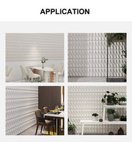 Panneaux muraux décoratifs en pierre mince de style moderne 3D à motif géométrique, usine de Guangzhou Foshan