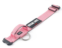 Collar de Perro de Nailon de Diseño Minimalista Personalizado con Cintas, Acolchado de Neopreno Suave, Hebilla Metálica de Liberación Rápida, Ajustable