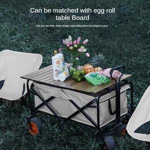 Dobrável Dobrável Camping <span class=keywords><strong>Wagon</strong></span> Garden Hand Carts Trolley Beach Cart Grande Capacidade Portátil Para Compras Esportivas - Product Image 4