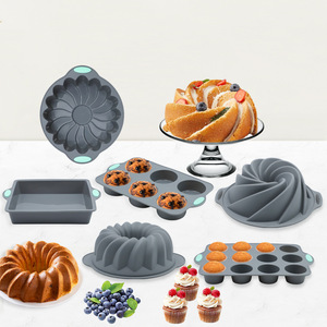 <span class=keywords><strong>Mini</strong></span> <span class=keywords><strong>moule</strong></span> à gâteau en silicone, ensemble essentiel créatif pour la pâtisserie au four, pour toasts, biscuits, pains, pâtisseries et moules à muffins - Product Image 2