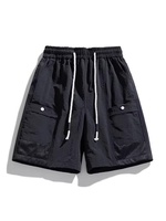 Shorts décontractés extra larges pour hommes, été, nylon fin, respirant, grande taille, fermeture éclair, pour hommes grands et corpulents