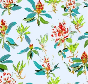 Tela de Algodón Ligera y Fresca de 80 GSM, Tela de Algodón Cambray con Estampado Digital para Confección de Prendas y Vestidos - Product Image 6