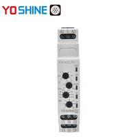 Relais miniature monophasé Yoshine AC/DC 12V-72V 10A DPDT scellé avec protection contre les surtensions et les sous-tensions et verrouillage